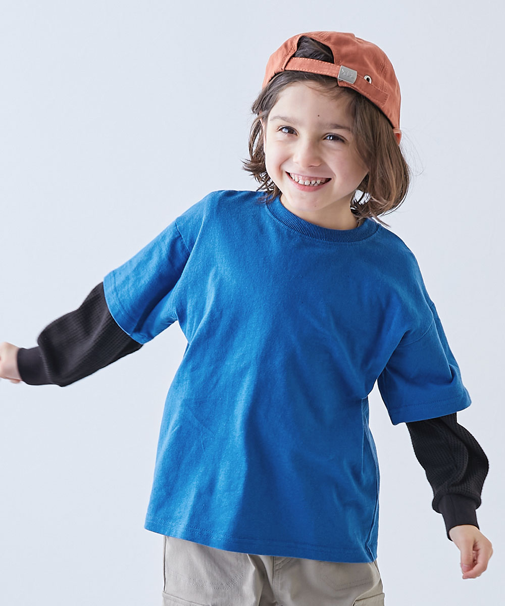 devirock（デビロック） レイヤード ロンT トップス レイヤード風 長袖