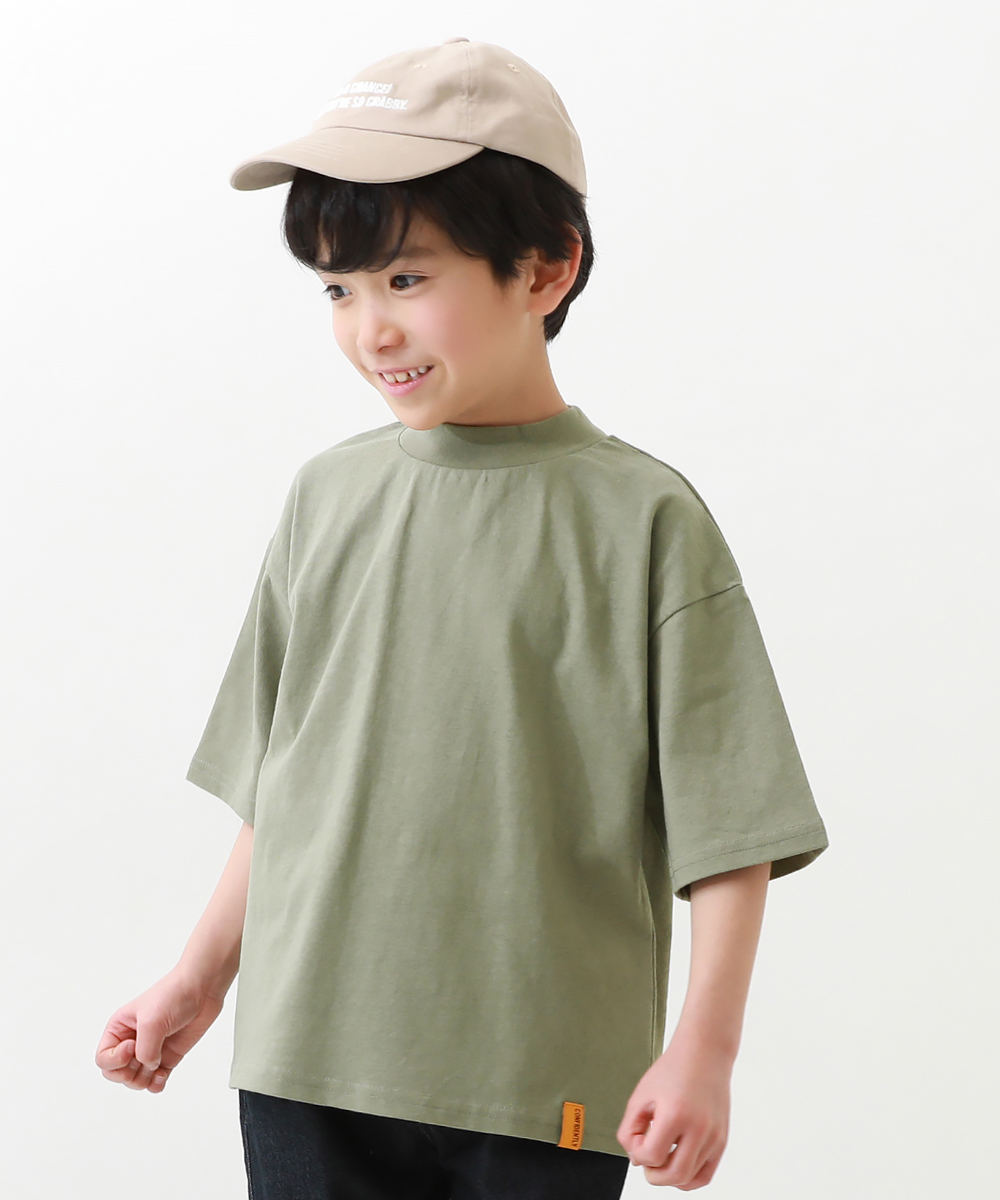 アウトレットSALE/返品不可】子供服 オーバーサイズ 5分袖Tシャツ