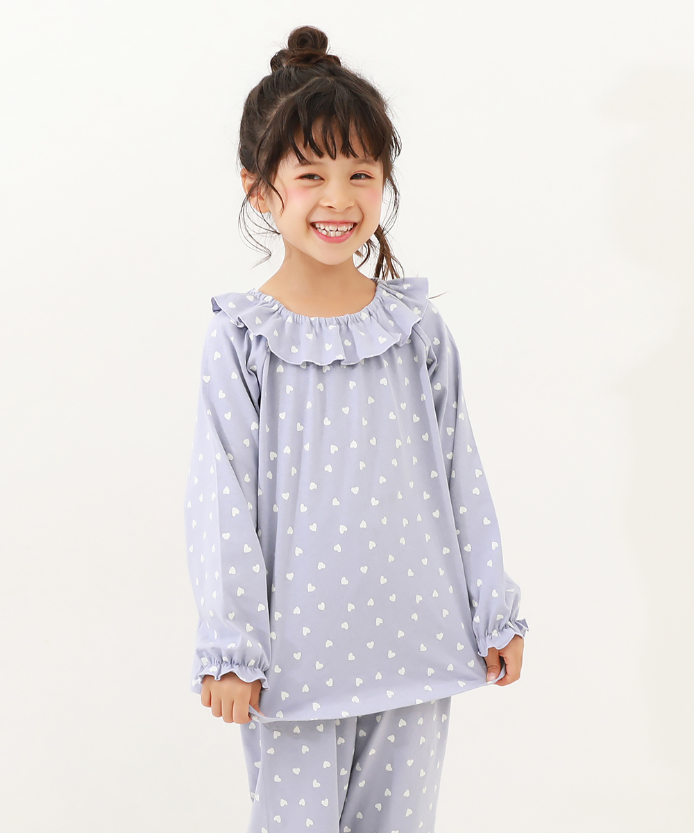 devirock パジャマ キッズ どっちも前 フリル 子供服 女の子 120
