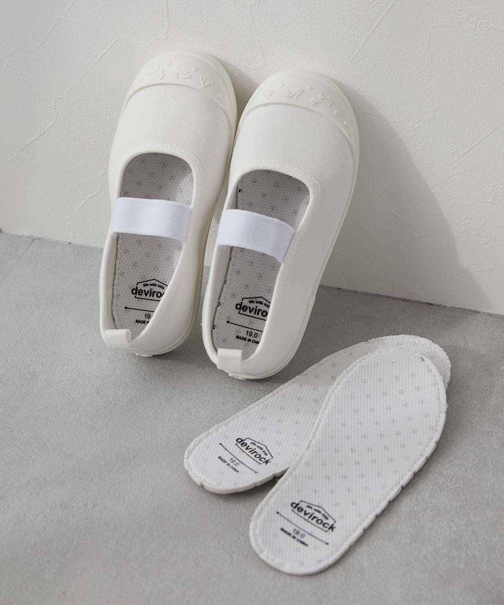 devirock（デビロック） ガールズデザイン ゆったりフィット 上履き(上
