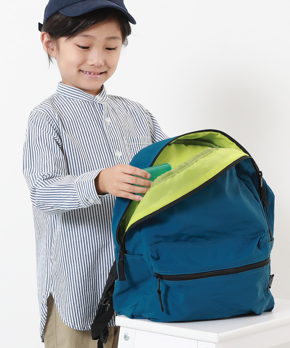 子供服 お弁当固定バンド付き 配色リュックサック(12L)キッズ 男の子 女の子 バッグ リュックサック デビロック devirock | devirock | 03