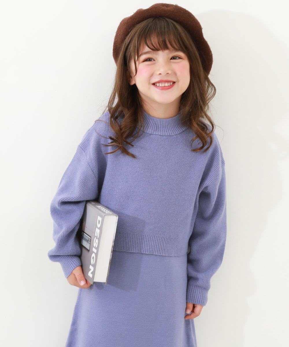 子供服 洗える チクチクしない素肌ニット セーター＆ニットワンピース セットアップキッズ 女の子 長...