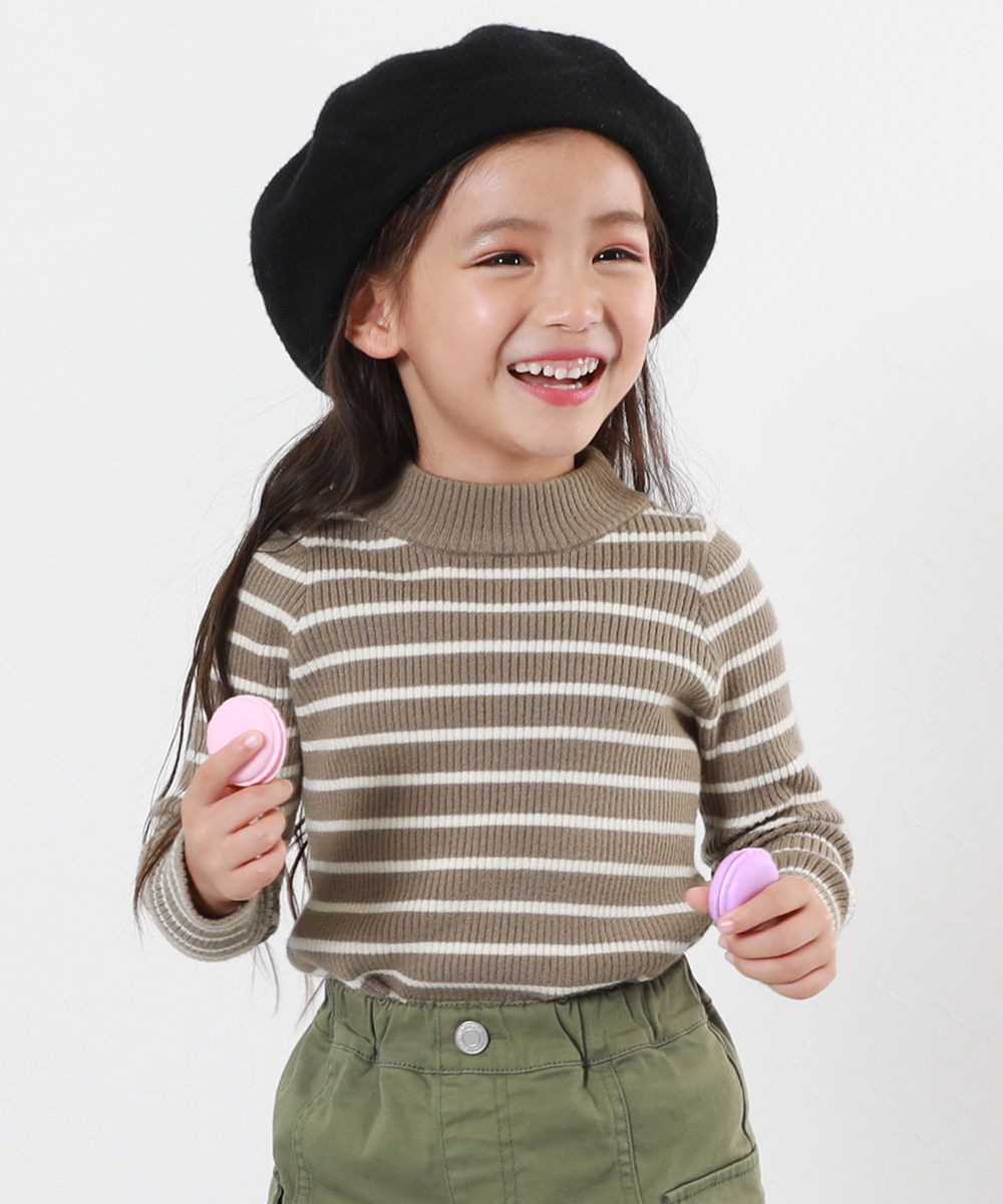 devirock（デビロック） 子供服 洗える チクチクしない素肌ニット リブ