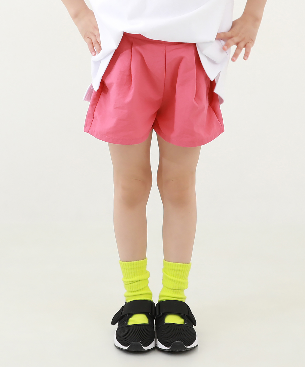 子供服 水はじく ナイロン タックショートパンツ(水陸両用)キッズ 女の子 ボトムス ハーフパンツ ショートパンツ デビロック devirock | devirock | 03