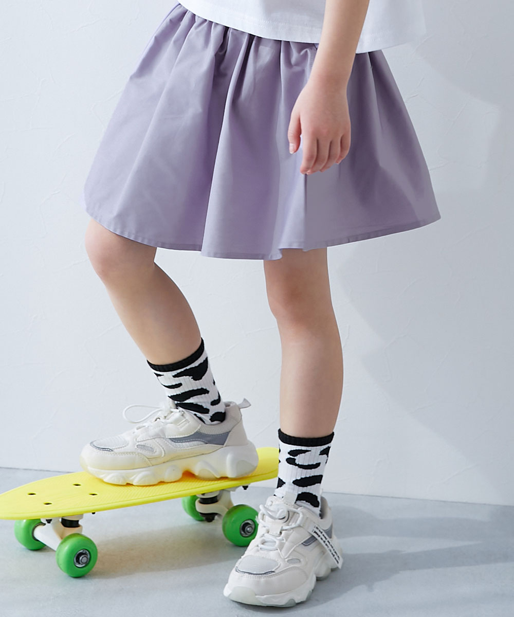 ミニスカート インナーパンツ付 ボトムス スカート スカッツ ふわっと広がる ボリュームギャザー ミニ丈スカッツ devirock 26summer_girls | devirock | 06