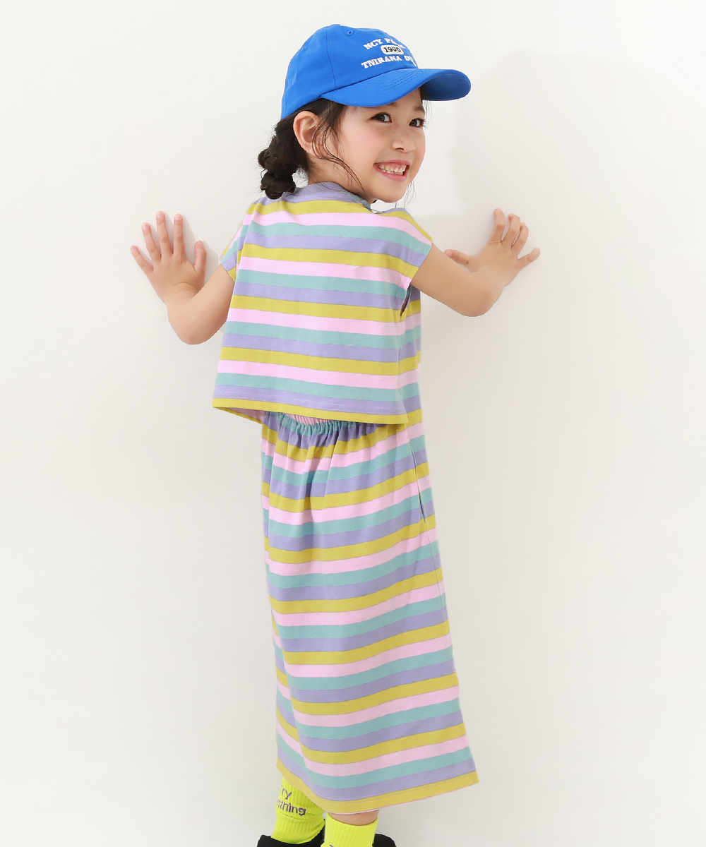 子供服 バックデザイン 総柄ワンピースキッズ 女の子 半袖ワンピース ノースリーブワンピース ワンピース デビロック devirock | devirock | 01