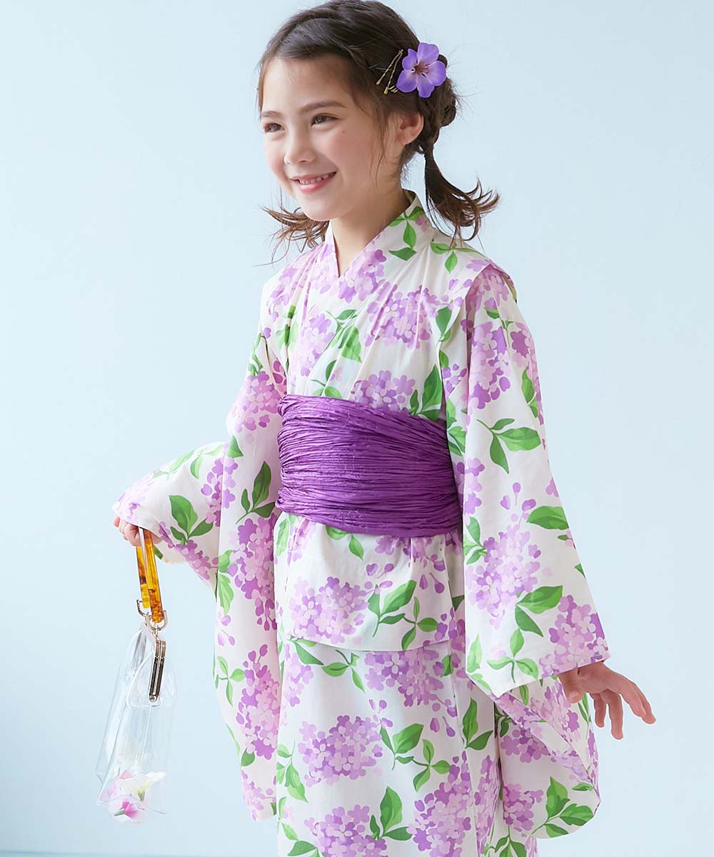 浴衣 着付けかんたん 兵児帯付き浴衣 キッズ ベビー服 子供服 女の子  デビロック devirock | devirock | 15