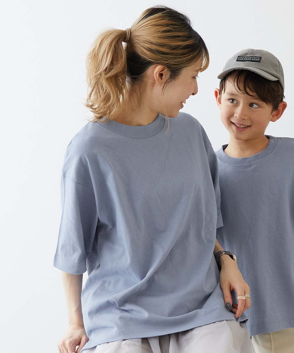 Tシャツ トップス 綿100% お洗濯してもよれにくい ビッグシルエット 大人 半袖Tシャツ キッズ 子供服 男の子 女の子  デビロック devirock | devirock | 06