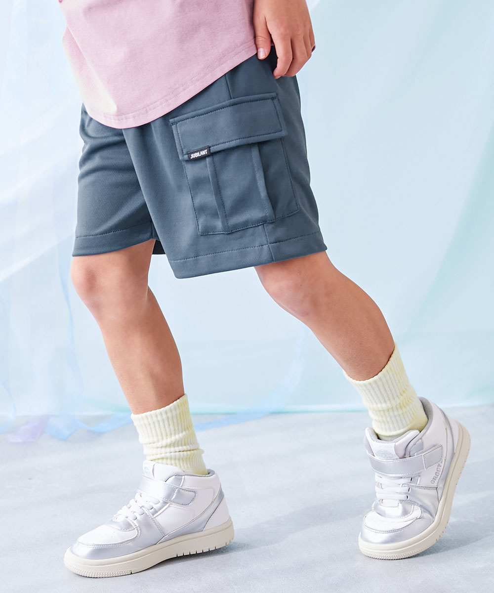 半ズボン 短パン ウエストゴム ハーフパンツ ショートパンツ ボトムス 【涼感 サラッとメッシュ】カーゴハーフパンツ キッズ 子供服 devirock heatstroke | devirock | 03