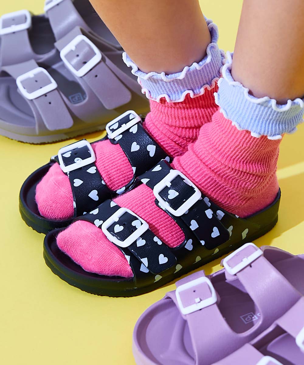海 海水浴 プール アウトドア サンダル シューズ カラフル ツーバンドサンダル キッズ 子供服 デビロック devirock 26ss_サンダル 26summer_girls | devirock | 08