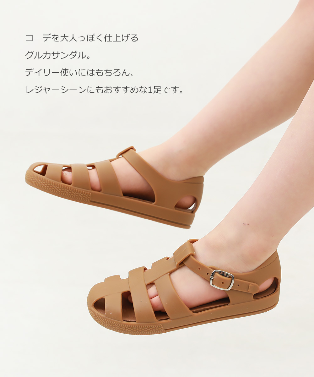 devirock（デビロック） 子供服 耐水 グルカサンダル(クッション