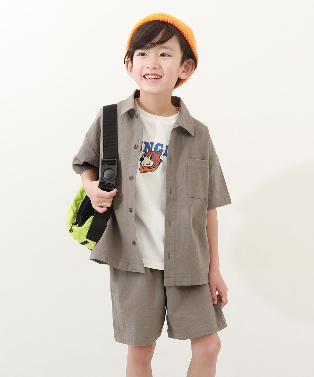 セットアップ オールインワン 半袖 シャツセットアップ キッズ 子供服 男の子 女の子  デビロック devirock | devirock | 02