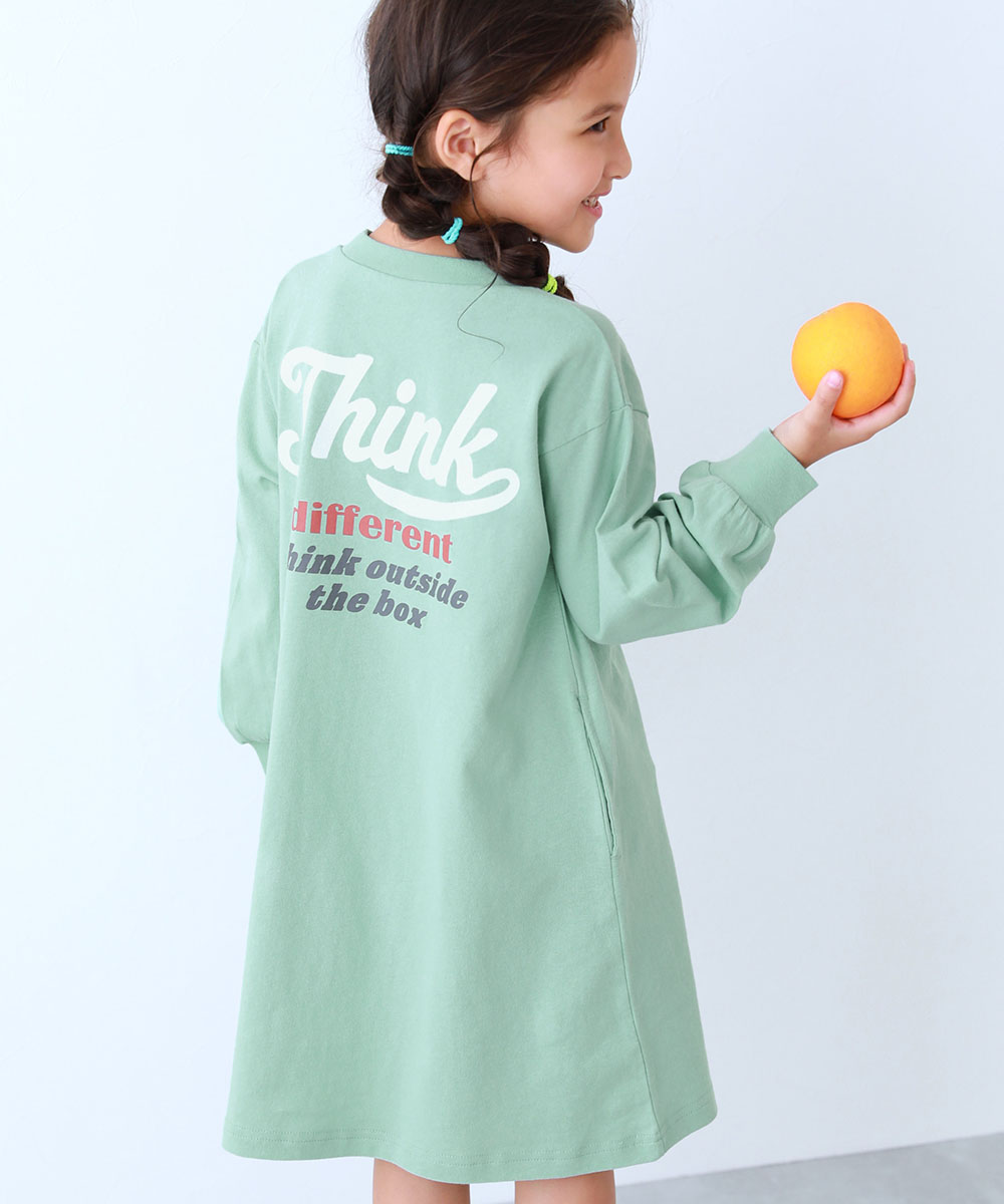 長袖ワンピース ワンピース 綿100％ デビラボ プリント 長袖ワンピース キッズ 子供服 女の子  デビロック devirock | devirock | 04