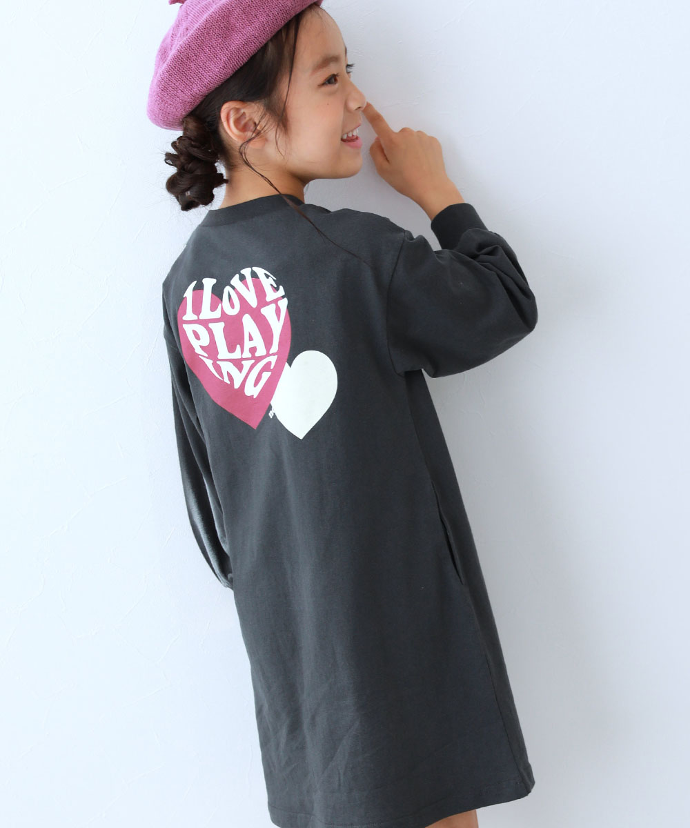 長袖ワンピース ワンピース 綿100％ デビラボ プリント 長袖ワンピース キッズ 子供服 女の子  デビロック devirock | devirock | 08