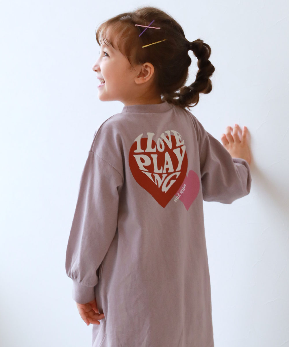 長袖ワンピース ワンピース 綿100％ デビラボ プリント 長袖ワンピース キッズ 子供服 女の子  デビロック devirock | devirock | 09