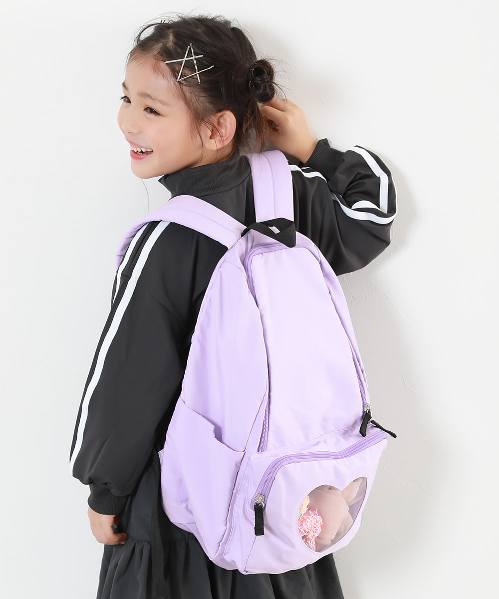 リュックサック バッグ ミラー＆クリアポケット ガールズリュック キッズ 子供服 女の子  デビロック devirock 26ss_girls | devirock | 02