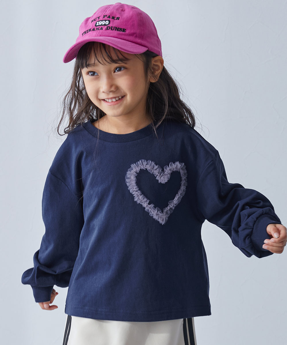 ロンT トップス えらべるチュールモチーフ 長袖Tシャツ キッズ 子供服 女の子 デビロック devirock 26ss_girls | devirock | 05