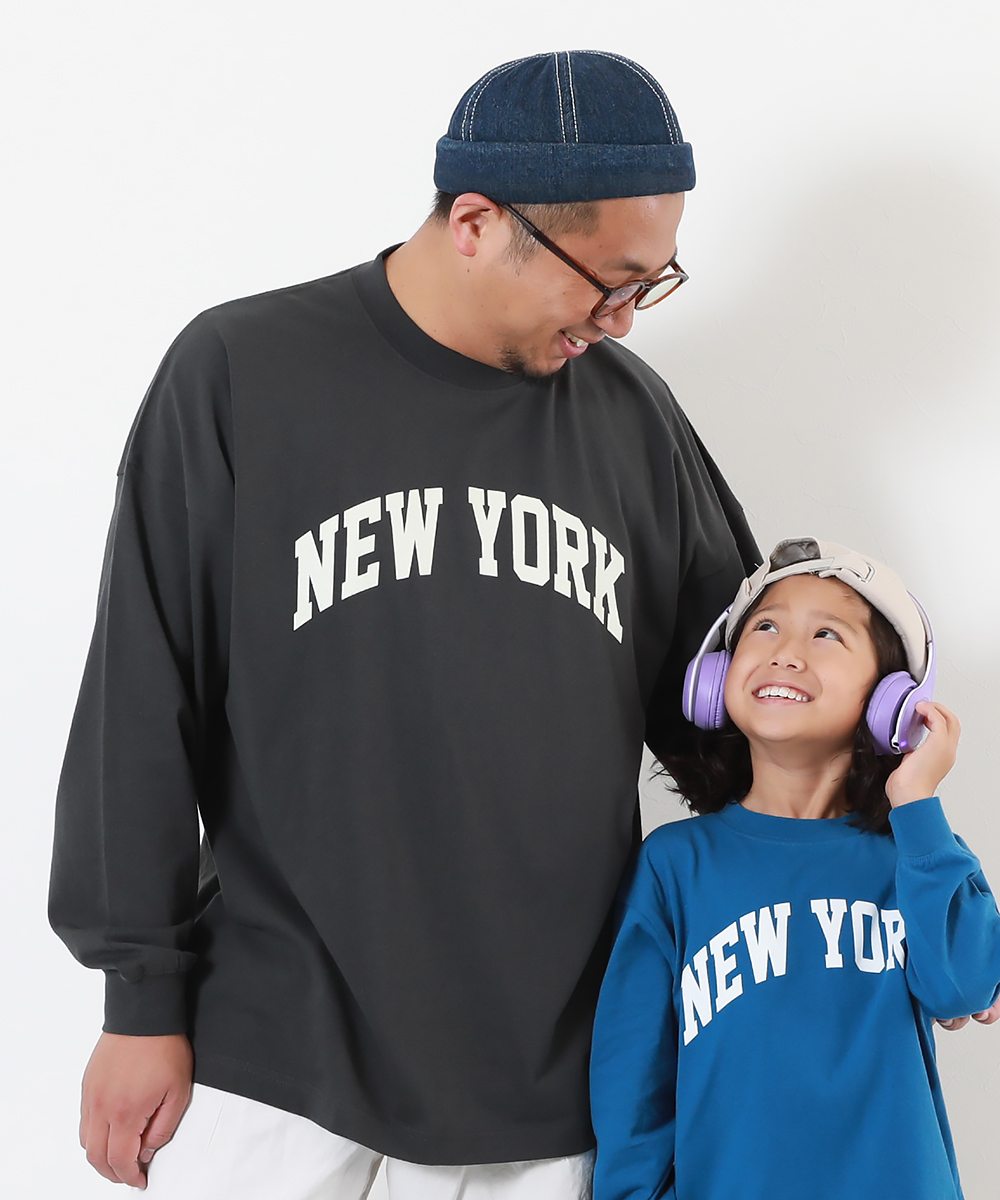 devirock（デビロック） 長袖tシャツ ロンt 綿100% 親子 コーデ ペア