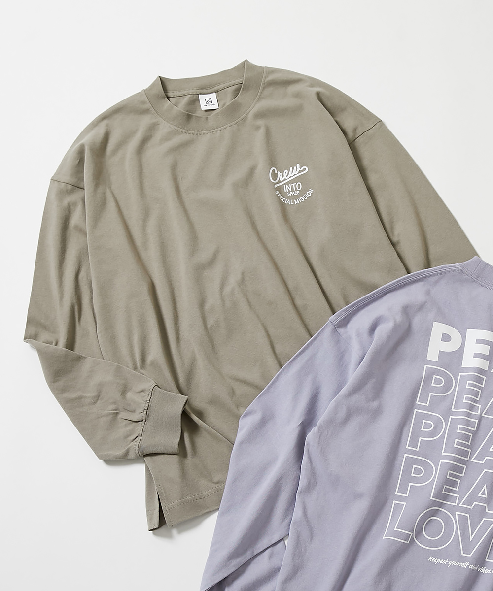 長袖　ヒロインズ　Tシャツセット devirock（デビロック） 長袖tシャツ ロンt 綿100% 親子 コーデ ペア