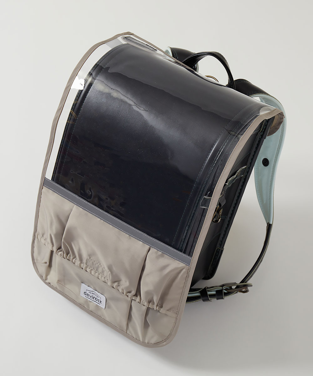 収納できるマチポケット付き 撥水 透明ランドセルカバー キッズ 子供服 男の子 女の子  デビロック devirock | devirock | 03
