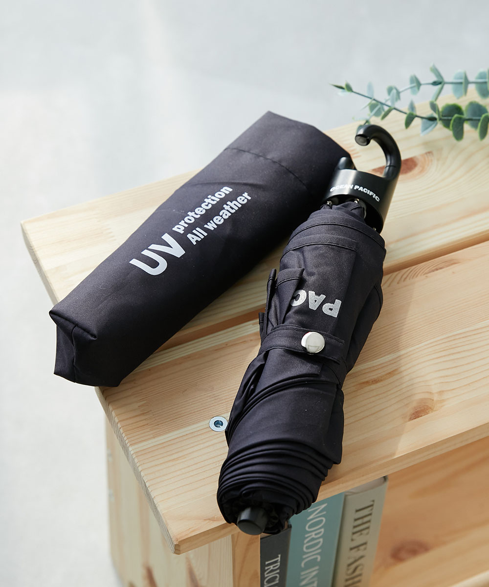 レインウェア 雨具 Ocean Pacific カラビナ付き軽量折り畳み傘(晴雨兼用) キッズ 子供服 男の子 女の子  デビロック devirock | devirock | 01