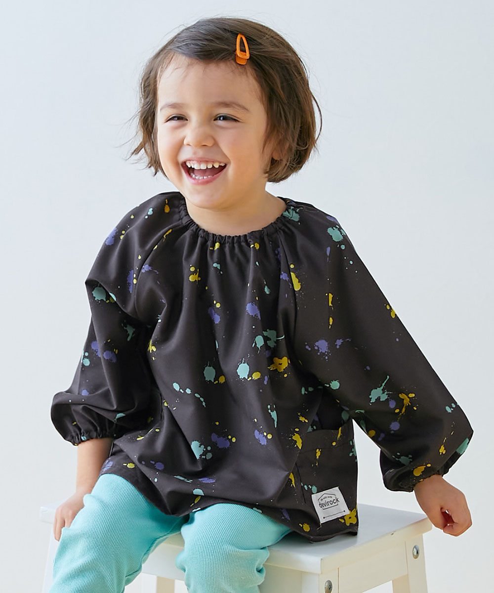 どっちも前 速乾 シワになりにくいスモック キッズ 子供服 男の子 女の子  デビロック devirock | devirock | 06