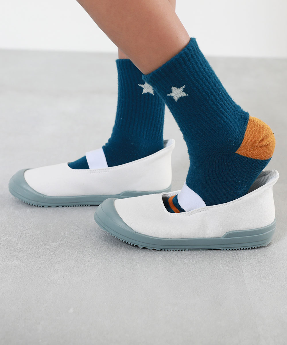 手を使わず立ったまま履ける ゆったりフィット 上履き(上靴) インソール2枚付き キッズ 子供服 男の子 女の子  デビロック devirock | devirock | 03