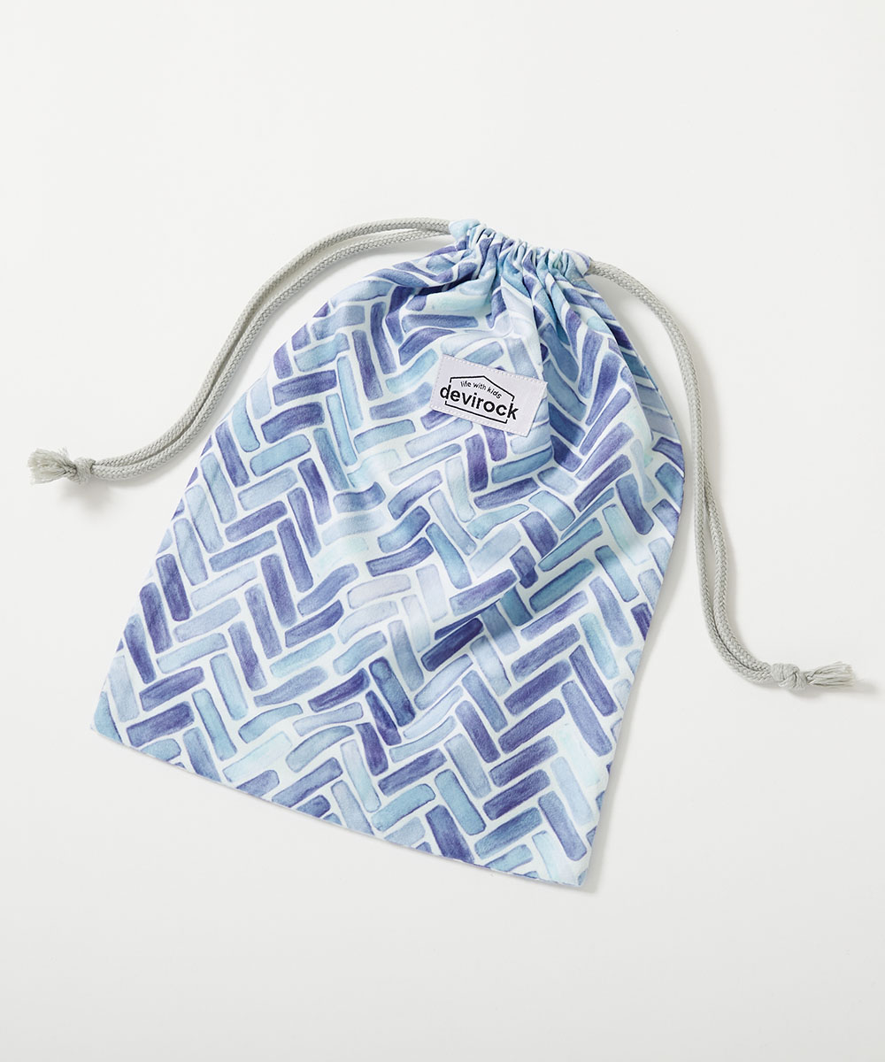 濡れたものを収納できる 吸水速乾 タオル巾着 キッズ 子供服 男の子 女の子  デビロック devirock | devirock | 01