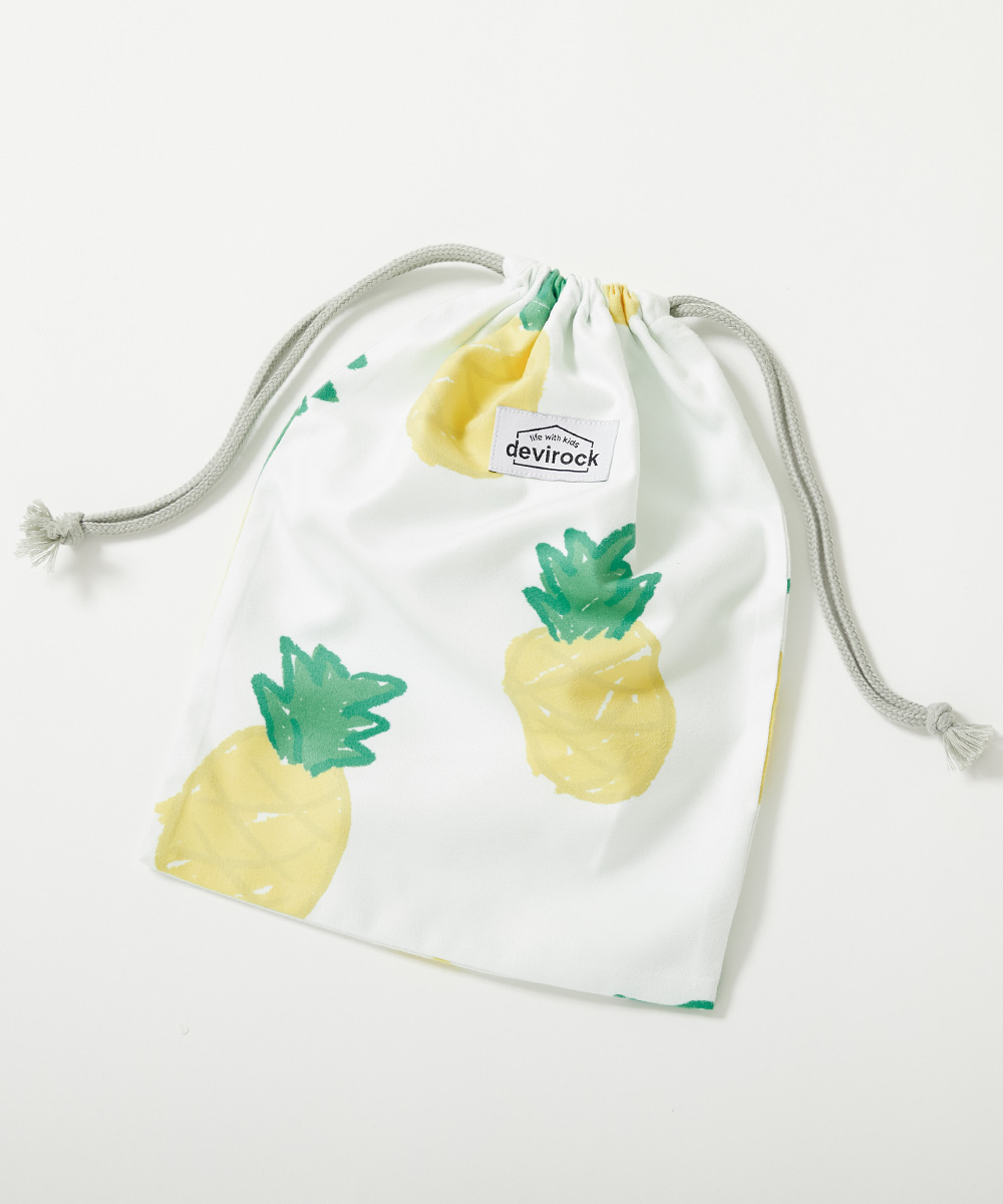 濡れたものを収納できる 吸水速乾 タオル巾着 キッズ 子供服 男の子 女の子  デビロック devirock | devirock | 05