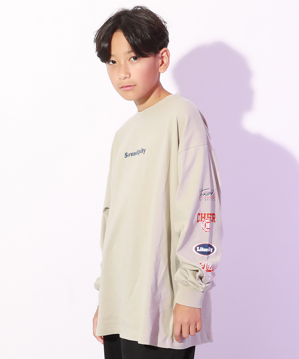 ダンス キッズ 長袖tシャツ 綿100% スーパーBIGシルエット プリント 袖リブ 子供服 男の子 女の子 トップス ロンt DANCE デビロック devirock | devirock | 03