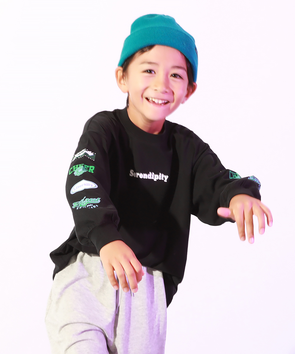 ダンス キッズ 長袖tシャツ 綿100% スーパーBIGシルエット プリント 袖リブ 子供服 男の子 女の子 トップス ロンt DANCE デビロック devirock | devirock | 04