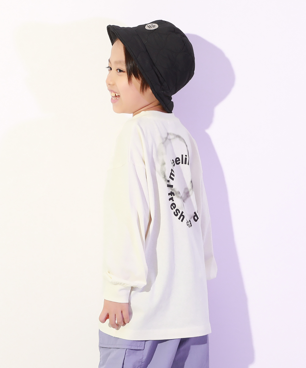 ダンス キッズ 長袖tシャツ 綿100% スーパーBIGシルエット プリント 袖リブ 子供服 男の子 女の子 トップス ロンt DANCE デビロック devirock | devirock | 12