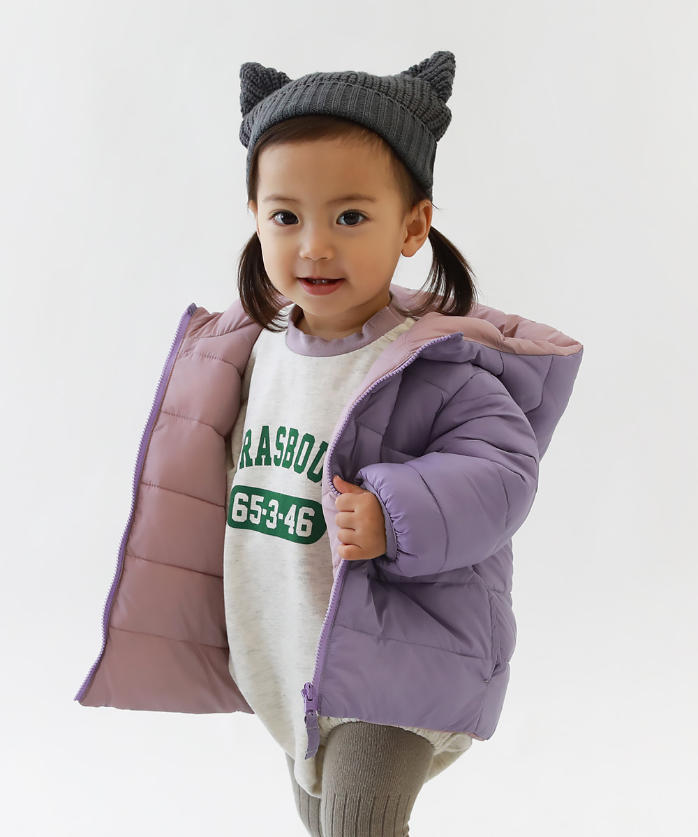 devirock（デビロック） ダウンジャケット キッズ 洗える ファイバー