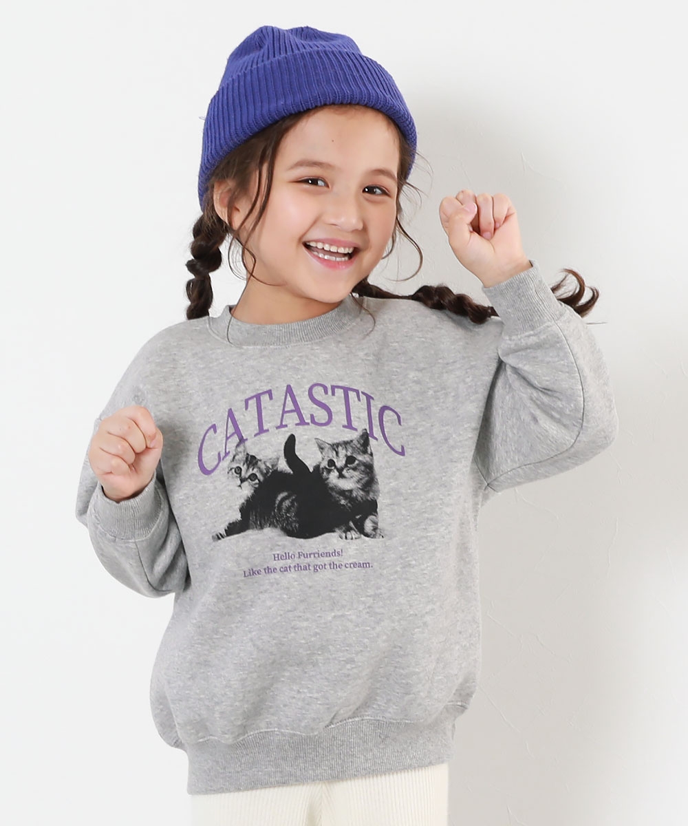 裏起毛 トレーナー キッズ 子供服 女の子 デビラボ ガールズ プリント BOXシルエット ベビー服 トップス デビロック devirock | devirock | 05