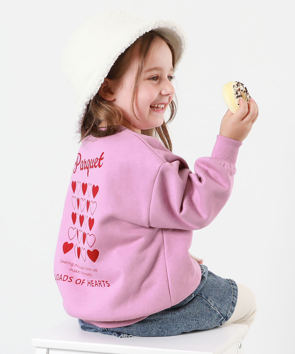 裏起毛 トレーナー キッズ 子供服 女の子 デビラボ ガールズ プリント BOXシルエット ベビー服 トップス デビロック devirock | devirock | 13
