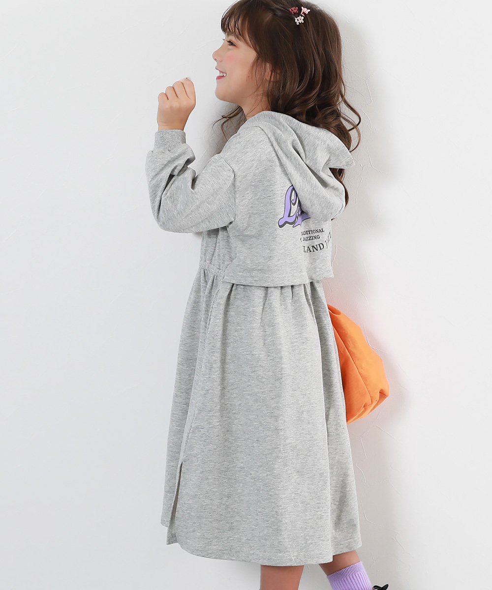 devirock（デビロック） 子供服 綿100% ミニ裏毛 バックデザイン