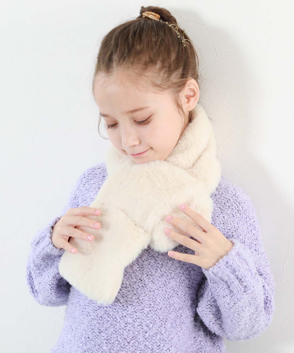 devirock（デビロック） マフラー スヌード 防寒 ふわふわ フェイク