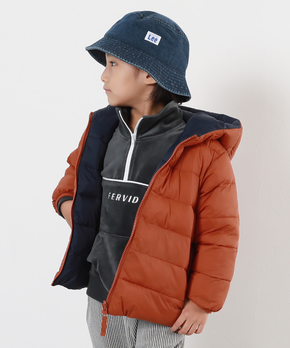 ダウンジャケット コート アウター ジャケット 洗える ファイバーダウン リバーシブル ふっくら ジャケット キッズ 子供服 男の子 女の子  デビロック devirock | devirock | 05