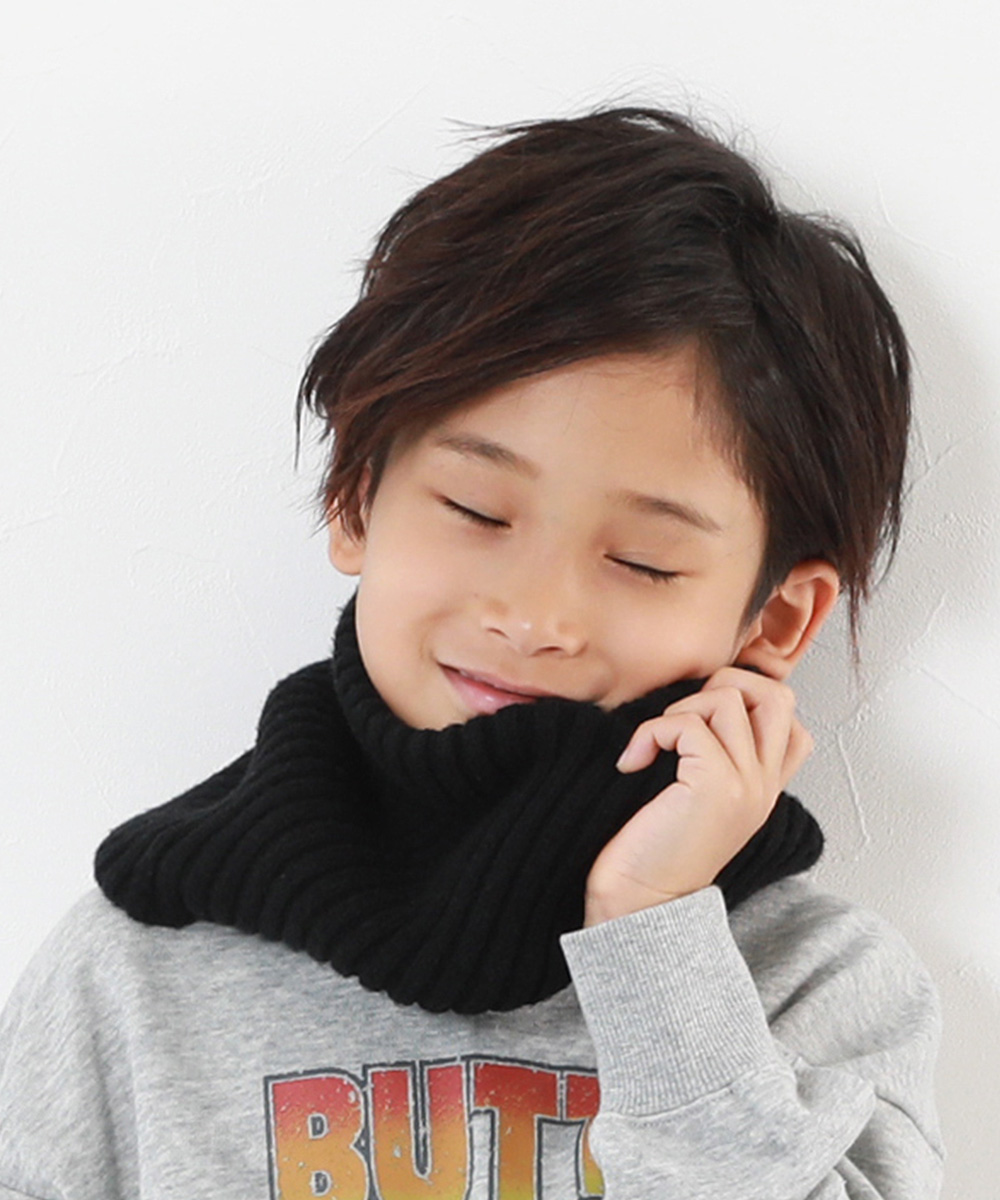 子供服 親子で使える 洗える チクチクしない 素肌ニット スヌードキッズ 男の子 女の子 マフラー スヌード デビロック devirock | devirock | 01