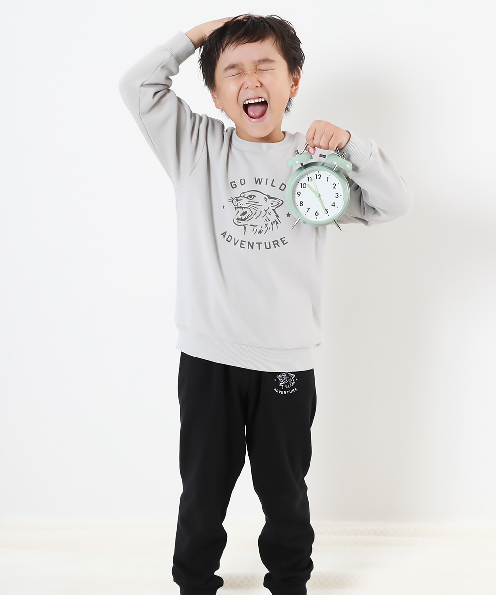 裏シャギー パジャマ キッズ 裏起毛 子供服 RICH WARM ボーイズ 男の子 ルームウェア パジャマ デビロック devirock | devirock | 01