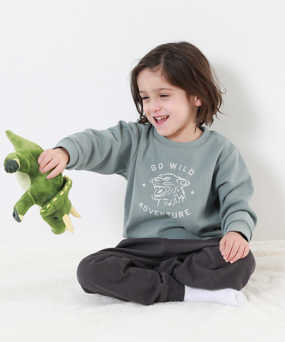 裏シャギー パジャマ キッズ 裏起毛 子供服 RICH WARM ボーイズ 男の子 ルームウェア パジャマ デビロック devirock | devirock | 02