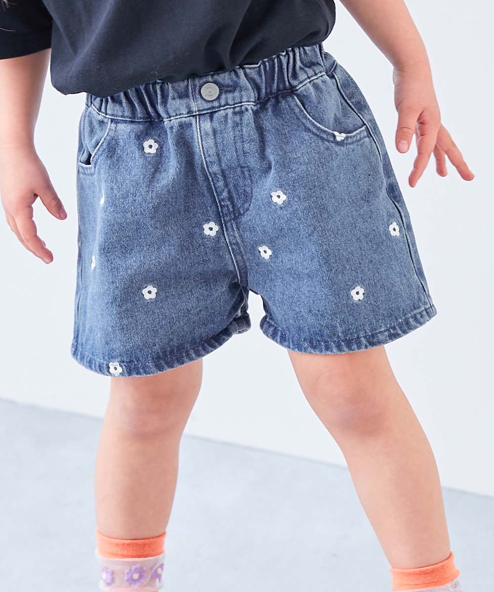 devirock（デビロック） 半ズボン 短パン ウエストゴム デニムパンツ