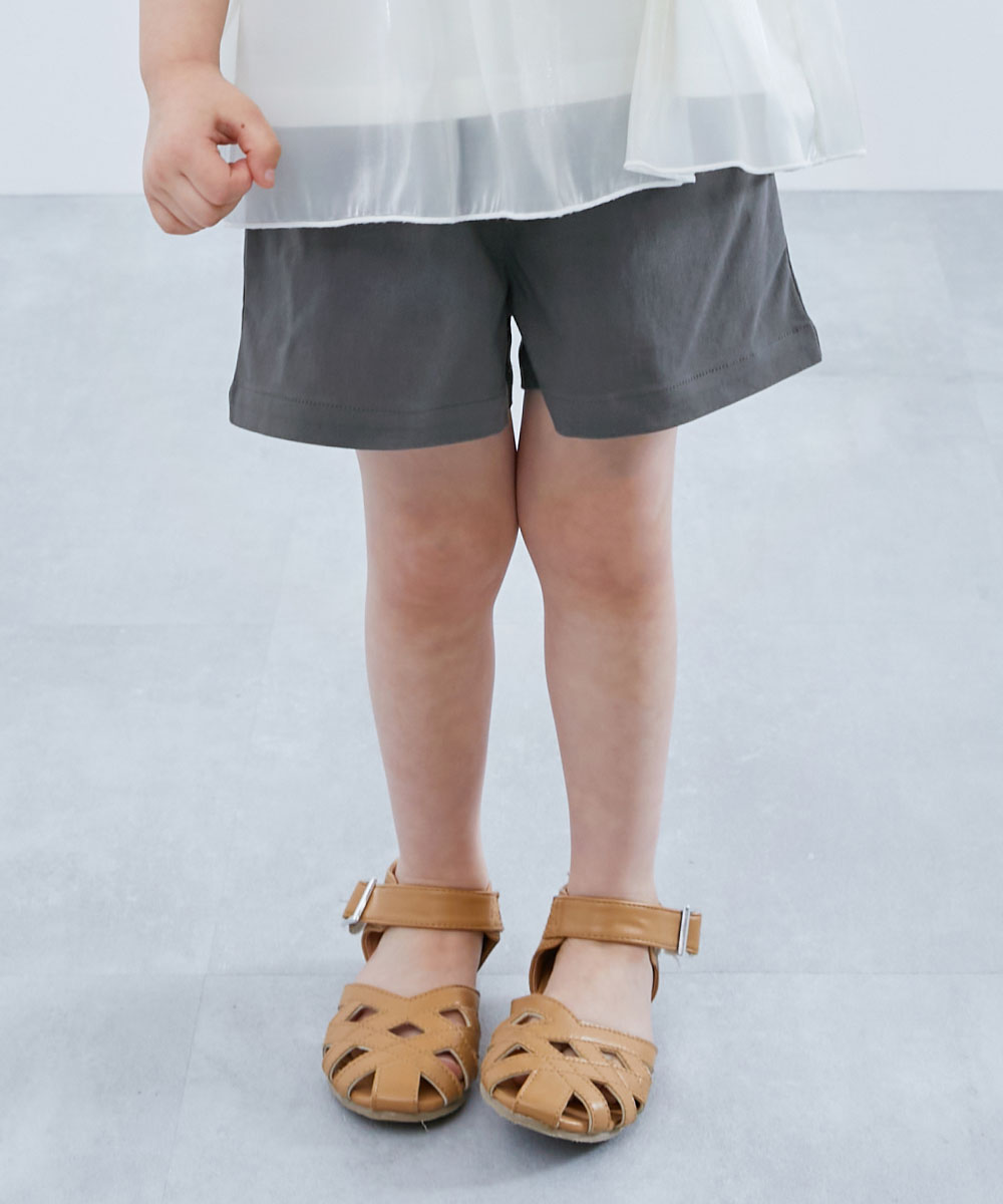 ハーフパンツ ショートパンツ ボトムス よくばりストレッチ ツイル ショートパンツ キッズ 子供服 女の子  デビロック devirock | devirock | 02