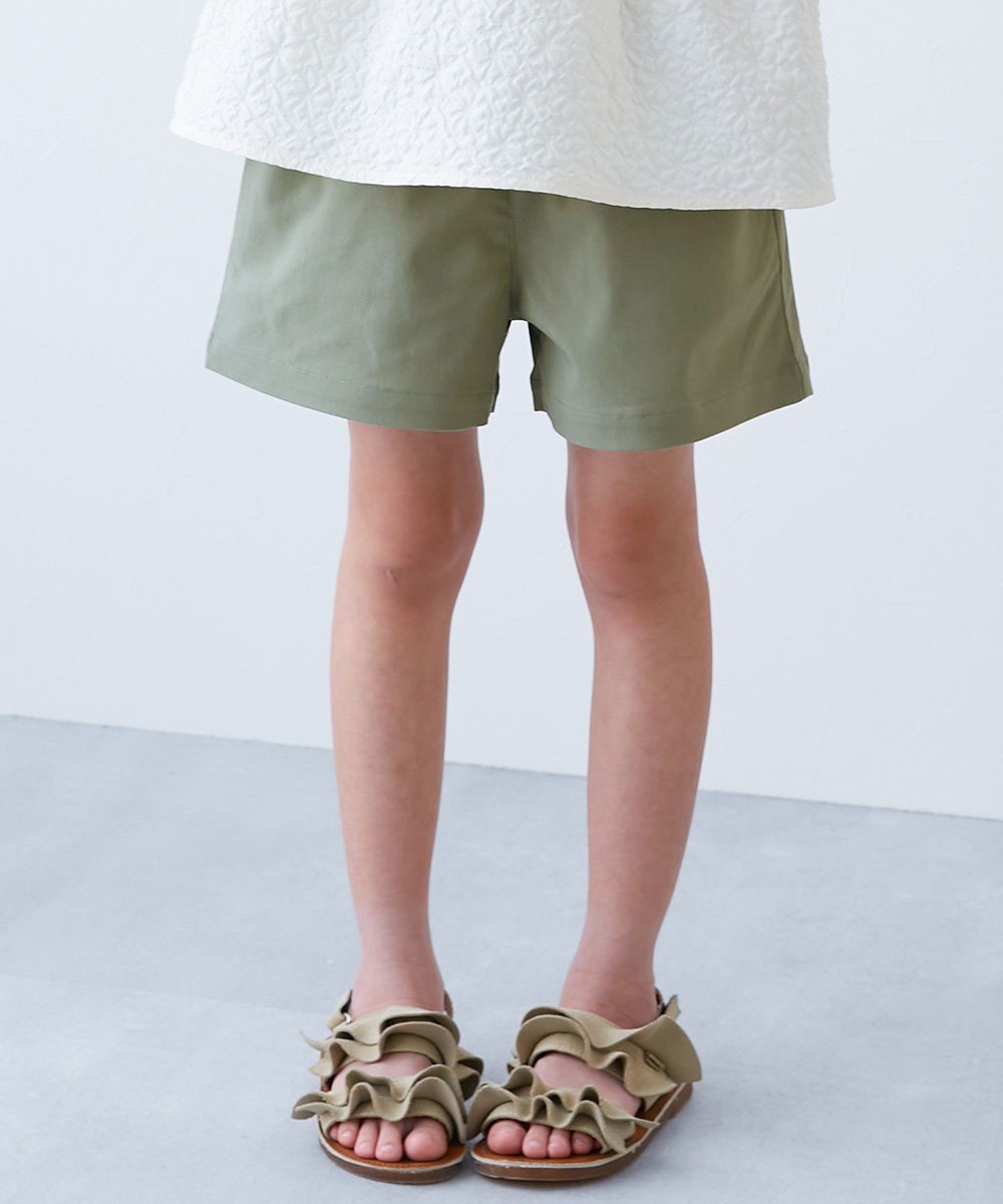 ハーフパンツ ショートパンツ ボトムス よくばりストレッチ ツイル ショートパンツ キッズ 子供服 女の子  デビロック devirock | devirock | 06