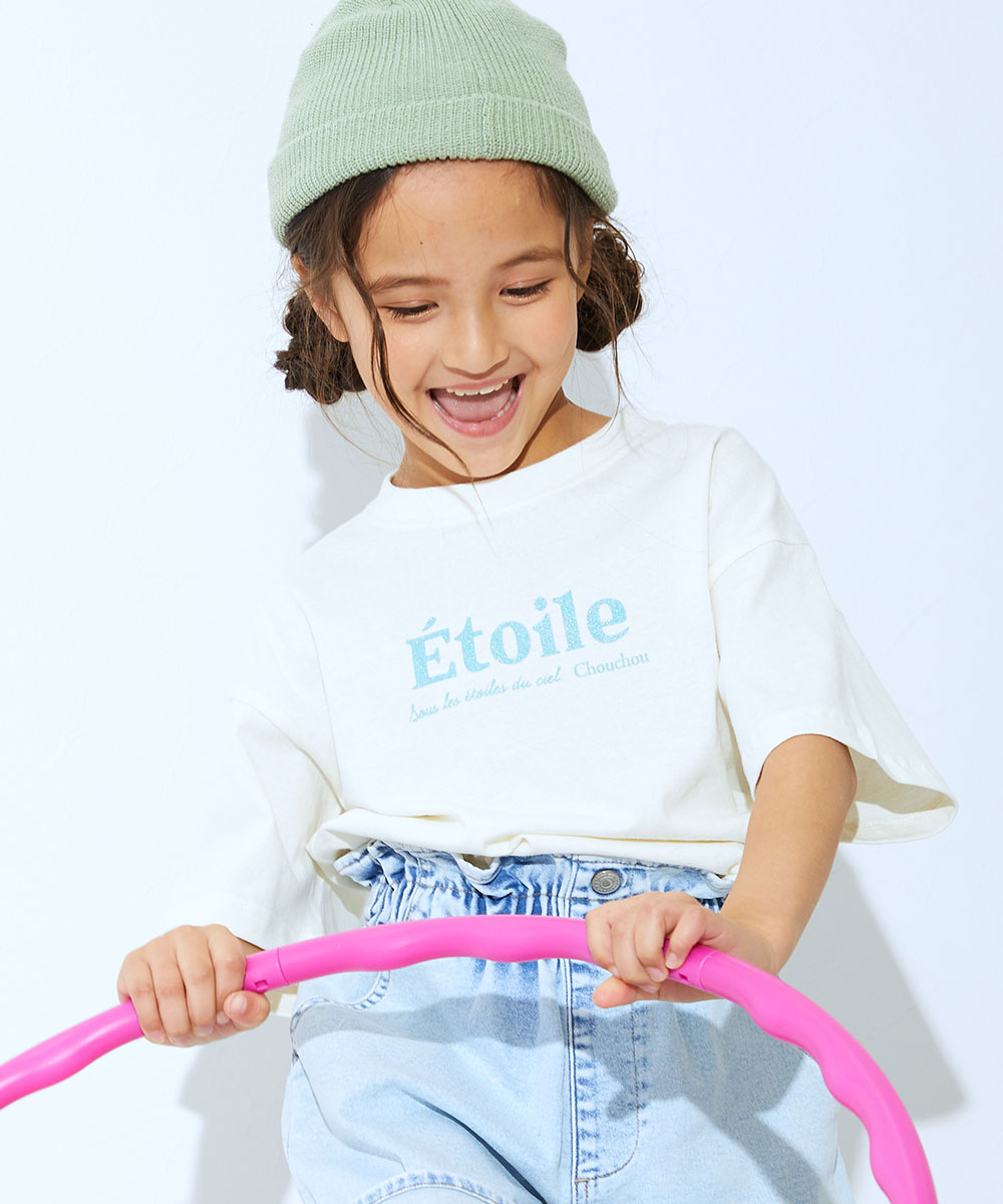 Tシャツ トップス 綿100％ デビラボ ガールズ BIGシルエット プリント半袖Tシャツ キッズ ベビー服 子供服 女の子  デビロック devirock | devirock | 03