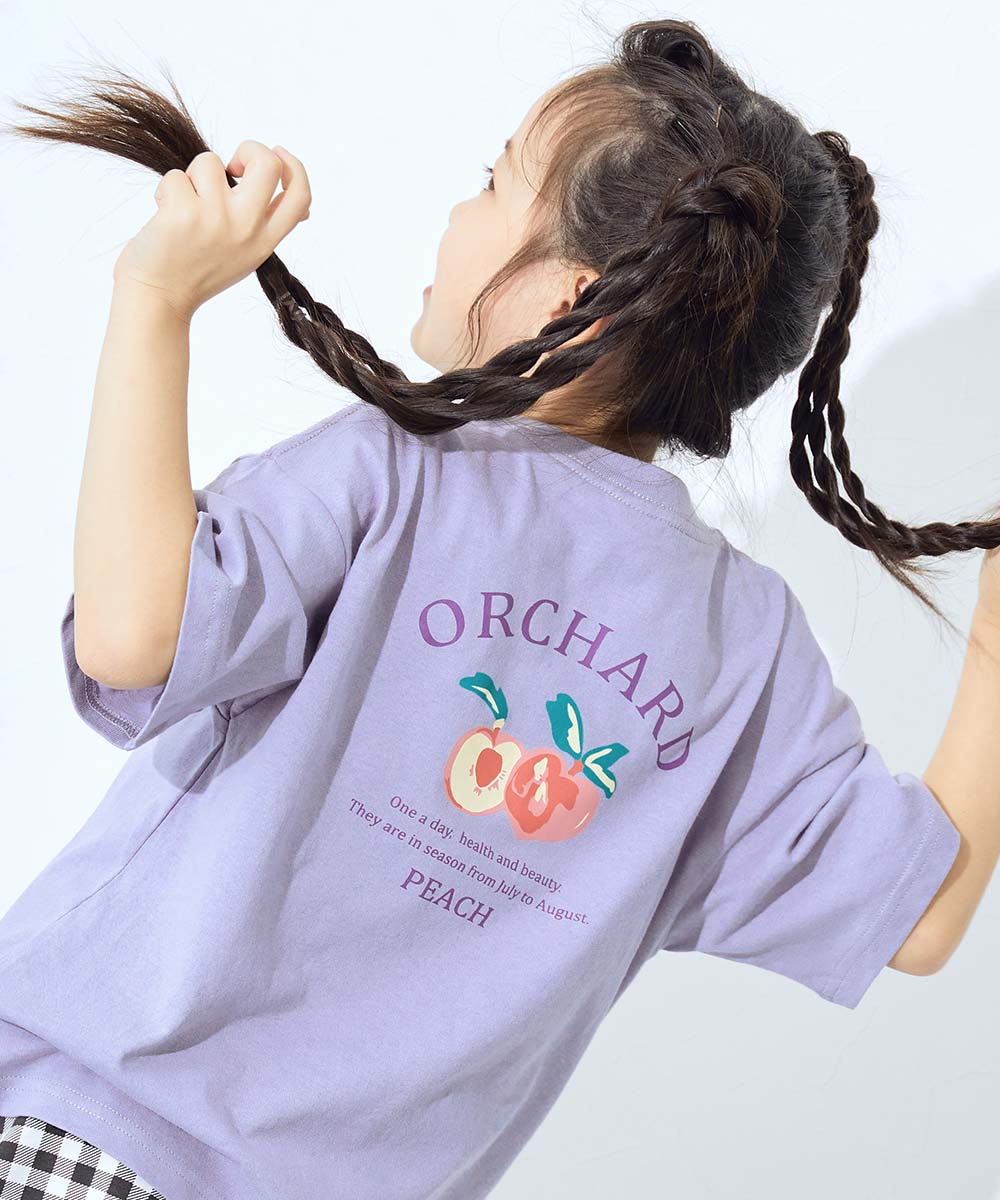 Tシャツ トップス 綿100％ デビラボ ガールズ BIGシルエット プリント半袖Tシャツ キッズ ベビー服 子供服 女の子  デビロック devirock | devirock | 06