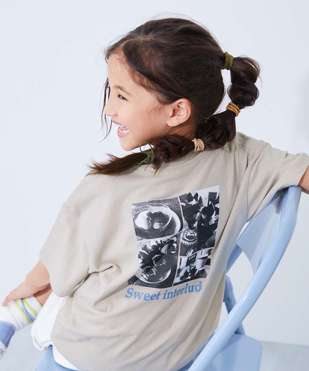 Tシャツ トップス 綿100％ デビラボ ガールズ BIGシルエット プリント半袖Tシャツ キッズ ベビー服 子供服 女の子  デビロック devirock | devirock | 11