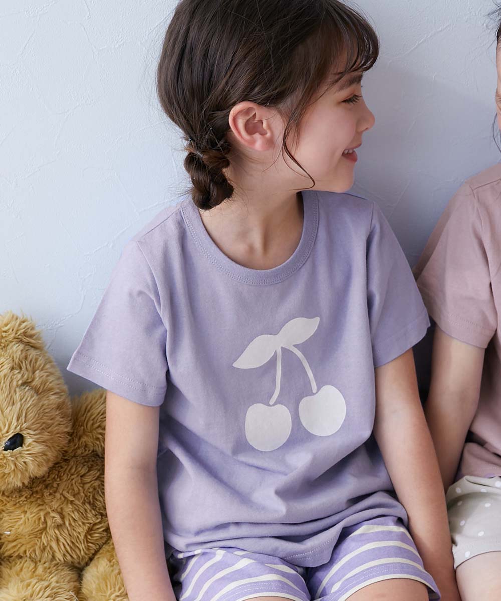 パジャマ 半袖パジャマ ルームウェア 半袖ルームウェア 綿100% デビラボROOM ガールズ半袖パジャマ キッズ 子供服 女の子  デビロック devirock | devirock | 08
