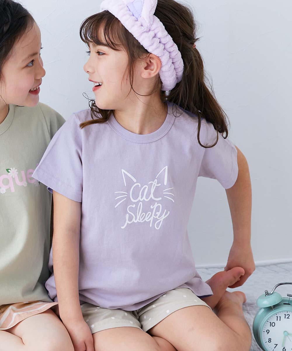 パジャマ 半袖パジャマ ルームウェア 半袖ルームウェア 綿100% デビラボROOM ガールズ半袖パジャマ キッズ 子供服 女の子  デビロック devirock | devirock | 10