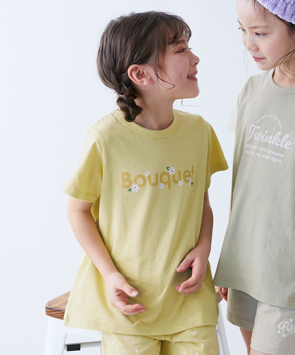 パジャマ 半袖パジャマ ルームウェア 半袖ルームウェア 綿100% デビラボROOM ガールズ半袖パジャマ キッズ 子供服 女の子  デビロック devirock | devirock | 13